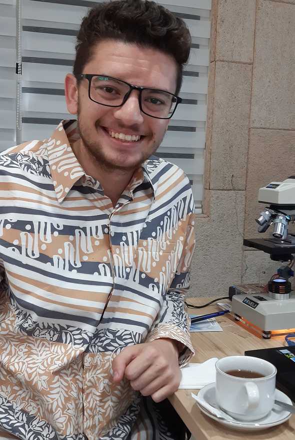 Me wearing Indonesian Batik